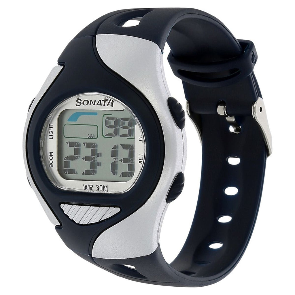 Sonata SF Digital Grey Dial Blue Plastic Strap Kids' Watch 87011PP03 - view 2