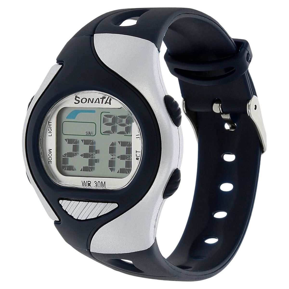 Sonata SF Digital Grey Dial Blue Plastic Strap Kids' Watch 87011PP03 - view 2