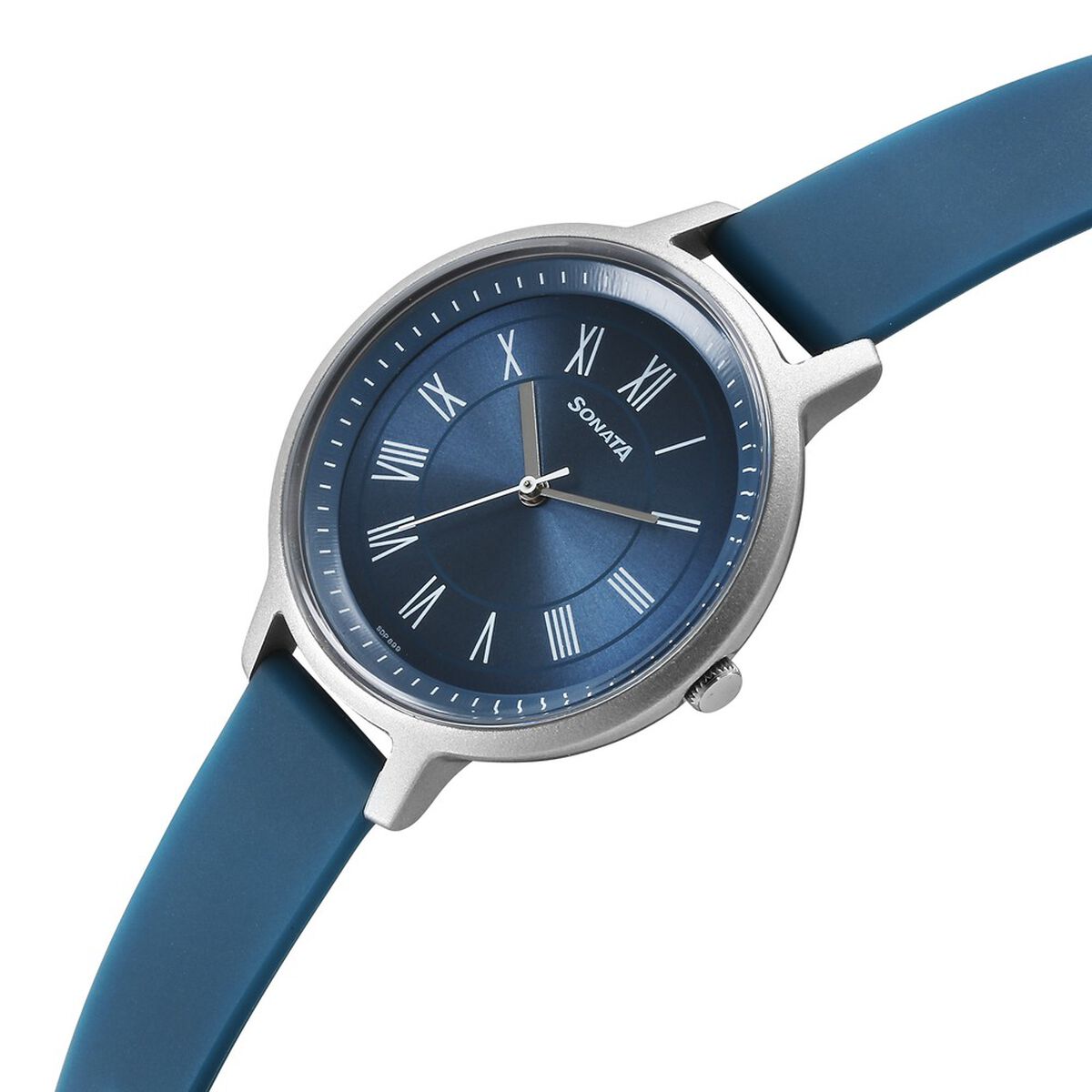 Sonata Splash Blue Dial Blue Plastic Strap Women's Watch 87049PP17W - view 2