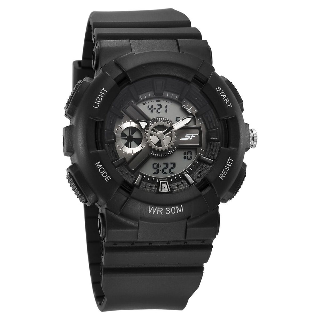 Sonata SF Dreamer Black Dial Black Plastic Strap Kids' Watch 87057PP05 - view 1