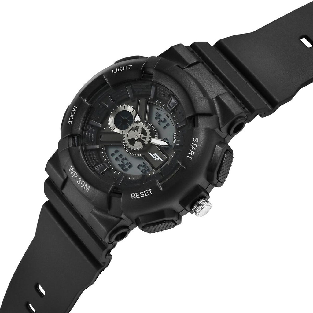 Sonata SF Dreamer Black Dial Black Plastic Strap Kids' Watch 87057PP05 - view 2