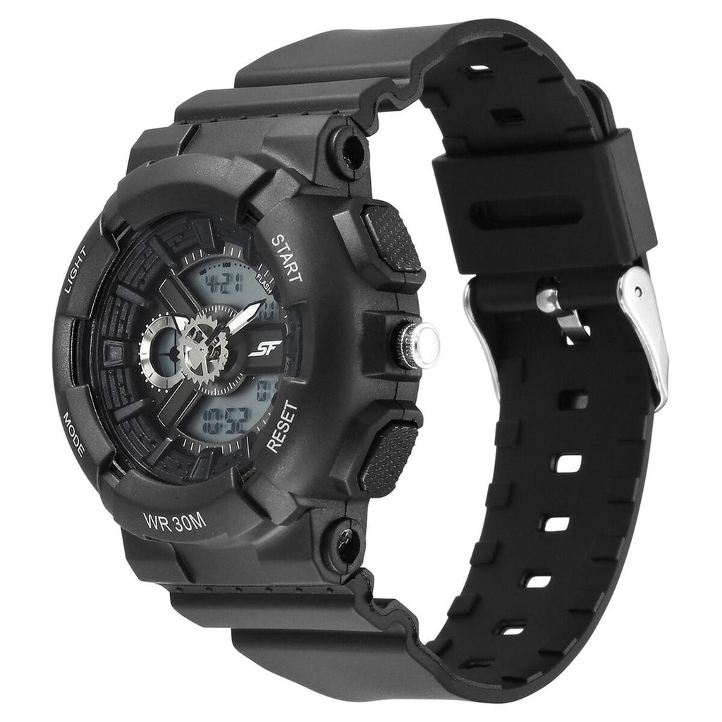Sonata SF Dreamer Black Dial Black Plastic Strap Kids' Watch 87057PP05 - view 3