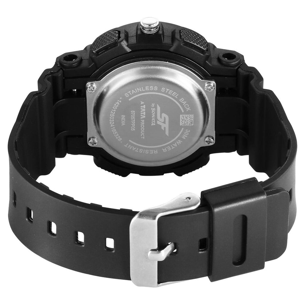 Sonata SF Dreamer Black Dial Black Plastic Strap Kids' Watch 87057PP05 - view 4