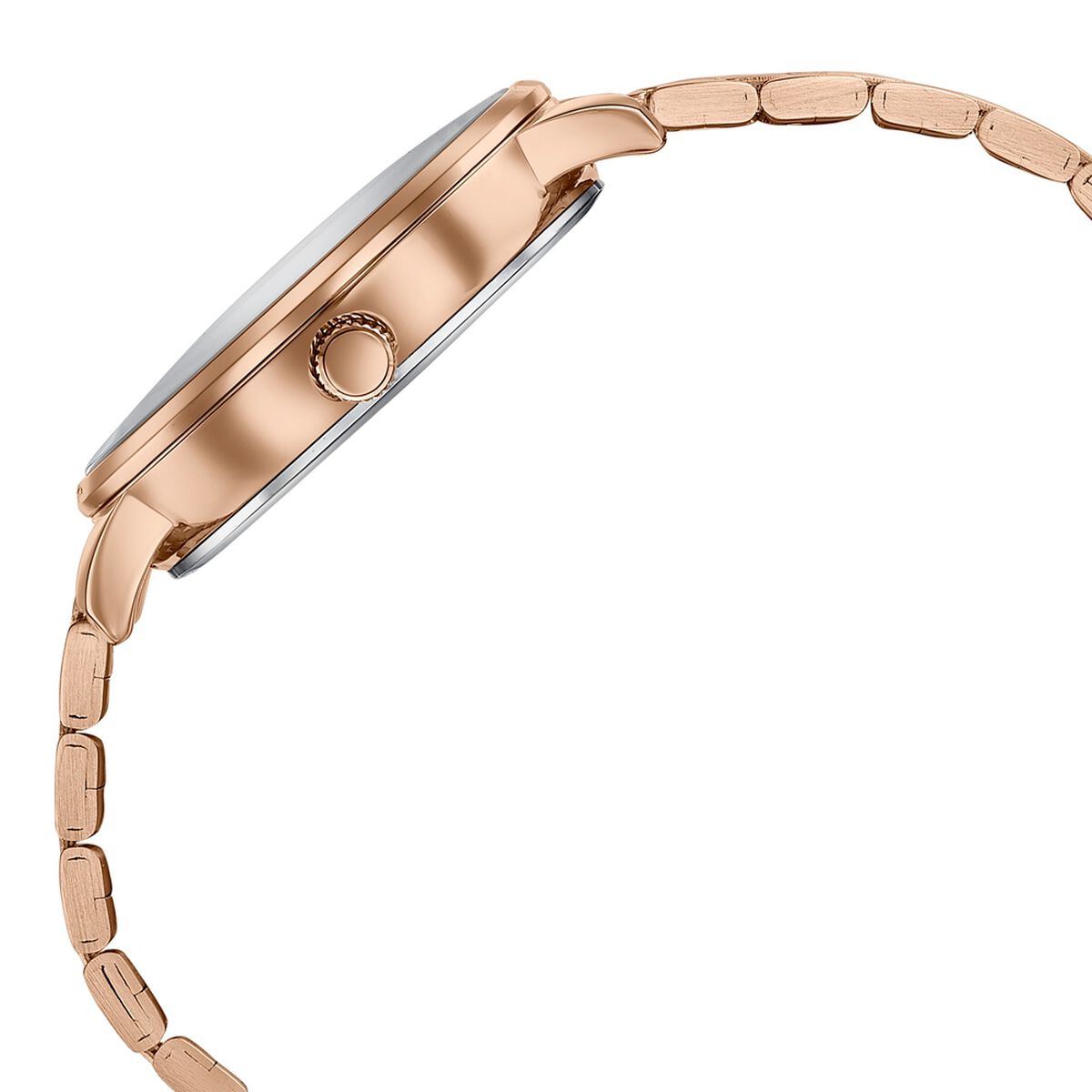 Sonata Verve Blue Dial Rose Gold Metal Strap Women's Watch 87102WM01 - view 5
