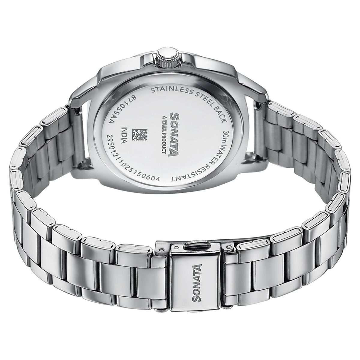 Sonata Festive Silver Dial Silver Metal Strap Women's Watch 87105SM01 - view 6