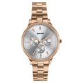 Sonata Axis Silver Dial Rose Gold Metal Strap Women's Watch 87119WM01 - view 1