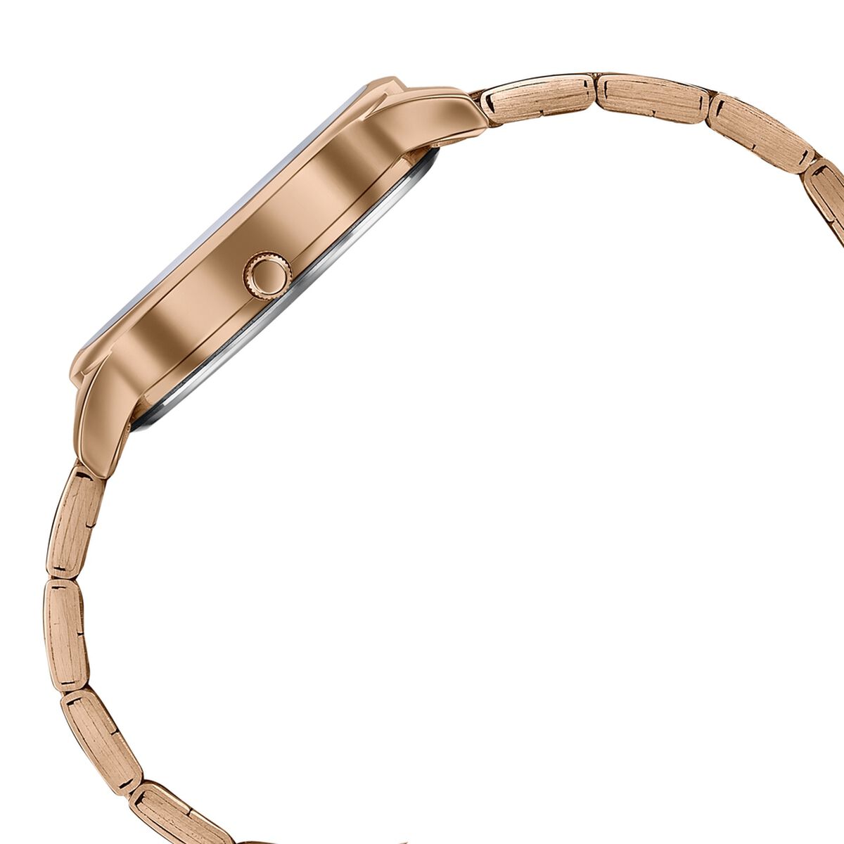 Sonata Axis Silver Dial Rose Gold Metal Strap Women's Watch 87119WM01 - view 5