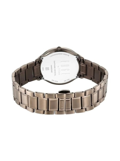 Titan Edge Grey Dial Grey Stainless Steel Strap Men's Watch 1843QM02 - view 4