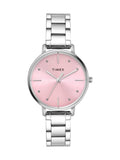 Timex Pink Dial Silver Stainless Steel Strap Women's Watch TWEL15824 - view 1