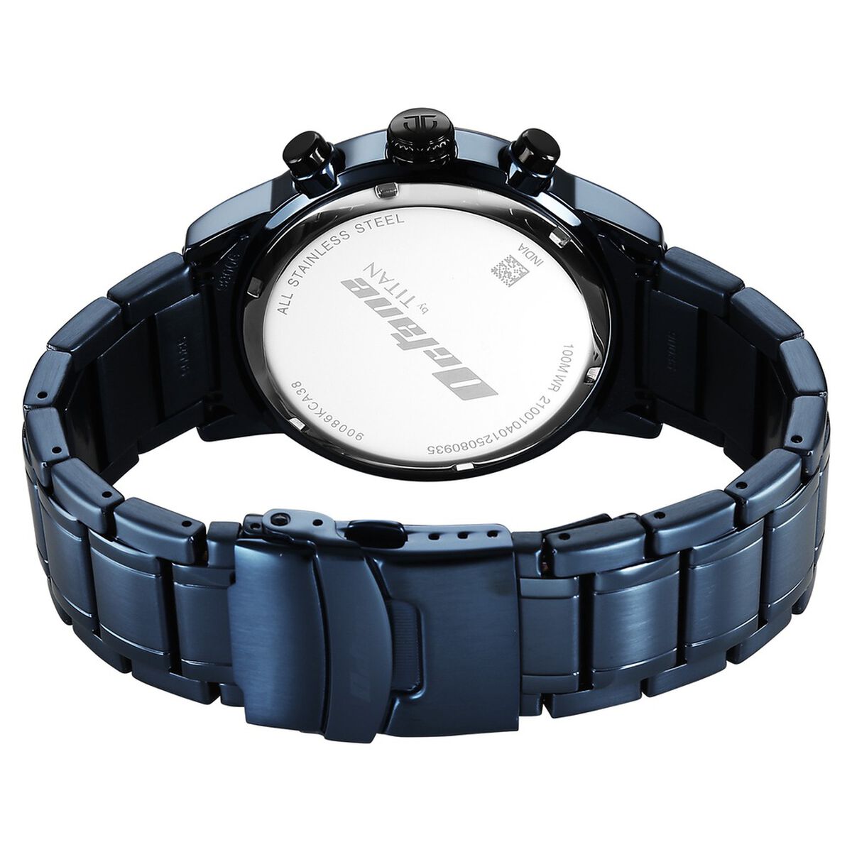 Titan Octane Primal Blue Dial Blue Stainless Steel Strap Men's Watch 90086KM08 - view 7