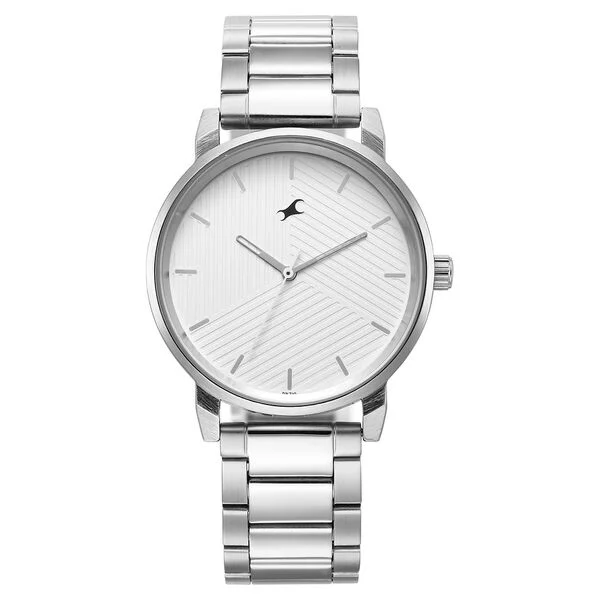 Fastrack Stunners White Dial Silver Metal Strap Men's Watch 3278SM04 - view 1