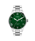 Timex Green Dial Silver Stainless Steel Strap Men's Watch TWEG19918 - view 1