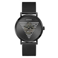 Guess Idol Black Dial Black Stainless Steel Mesh Strap Men's Watch GW0502G2 - view 1