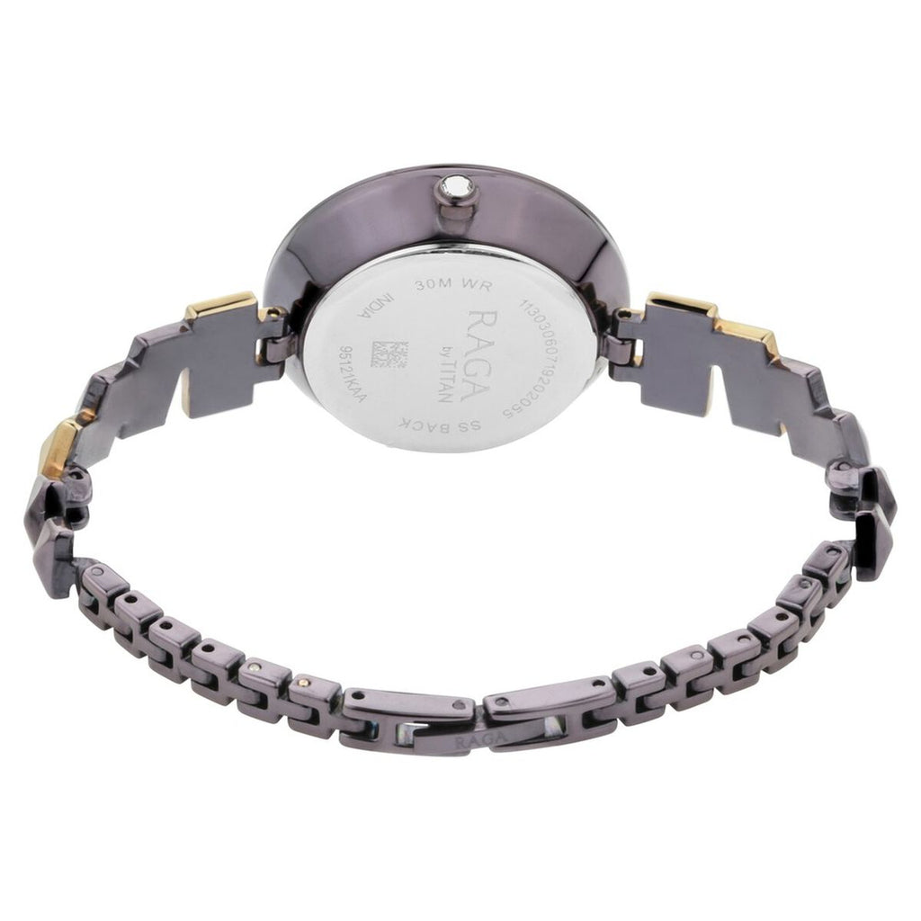 Titan Raga Facets Brown Dial Bicolour Steel Strap Women's Watch 95121KM01 - view 6