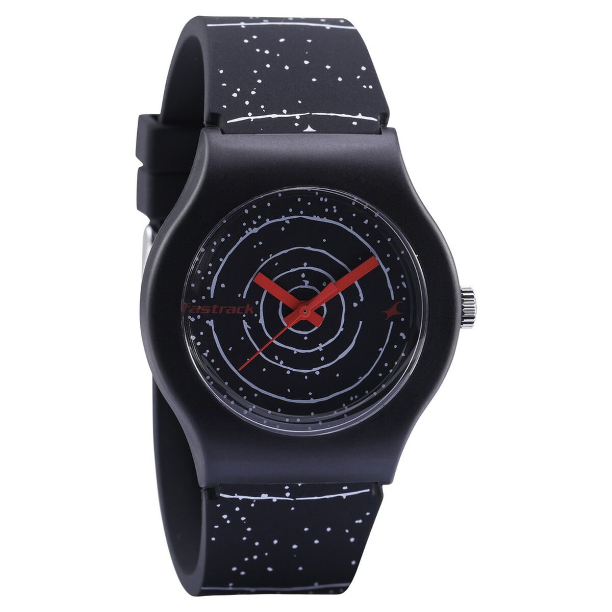 Fastrack Space Rover Black Dial Black Silicone Strap Kids' Watch 9915PP101 - view 1