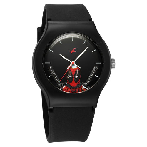 Fastrack Deadpool Wolverine Black Dial Black Silicone Strap Kids' Watch 9915PP103 - view 2