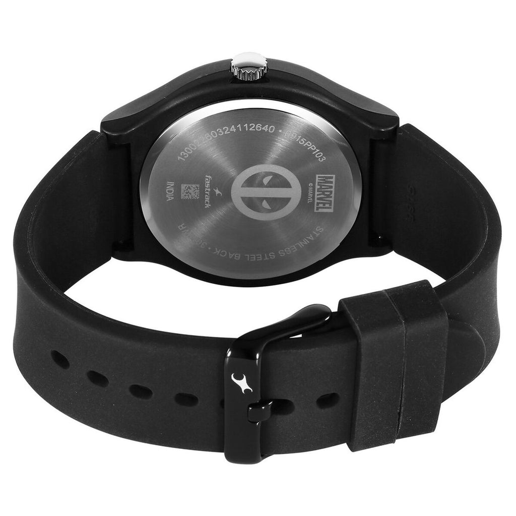 Fastrack Deadpool Wolverine Black Dial Black Silicone Strap Kids' Watch 9915PP103 - view 5