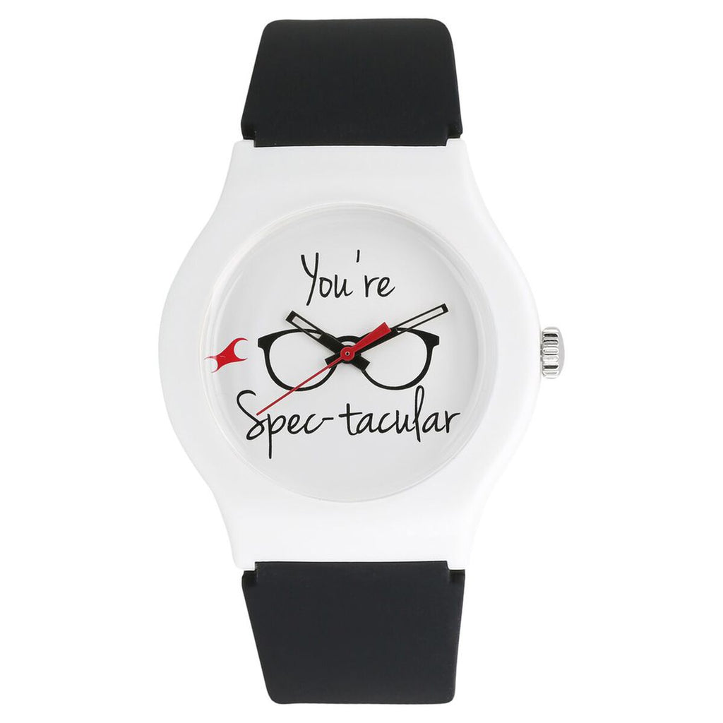 Fastrack Valentine White Dial Black Silicone Strap Watch 9915PP64 - view 1