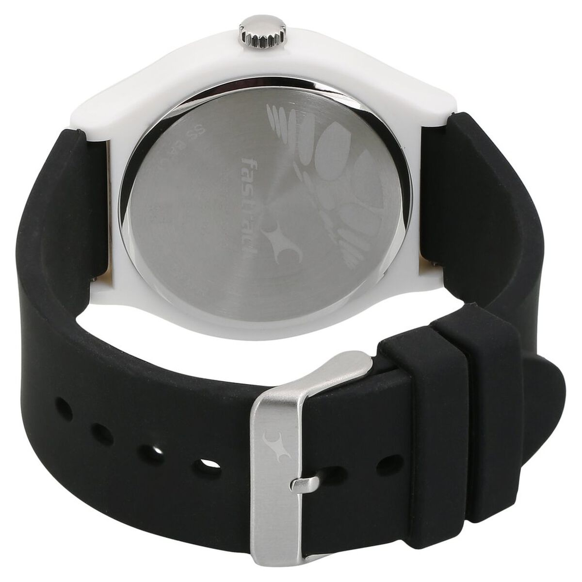 Fastrack Valentine White Dial Black Silicone Strap Watch 9915PP64 - view 4