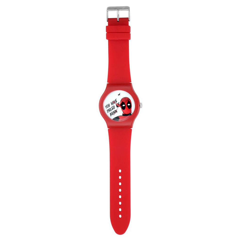 Fastrack Deadpool Red & White Dial Red Silicone Strap Watch 9915PP79 - view 5