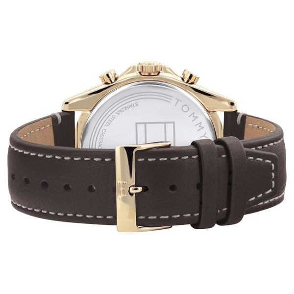 Tommy Hilfiger Multifunction Black Dial Black Leather Strap Men's Watch TH1791836 - view 3
