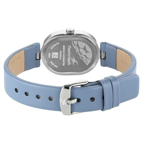 Fastrack Uptown Retreat Blue Dial Blue Leather Strap Women's Watch - view 4