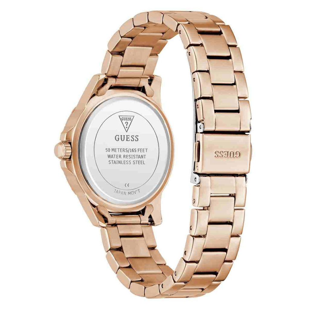 Guess White Dial Rose Gold-Tone Stainless Steel Women's Watch GW0948L5 - view 3