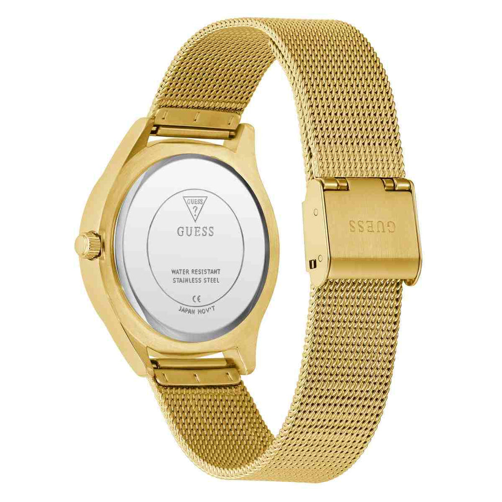 Guess Glitz Plaque Champagne Dial Gold-Tone Steel Mesh Strap Women's Watch GW0835L2 - view 4