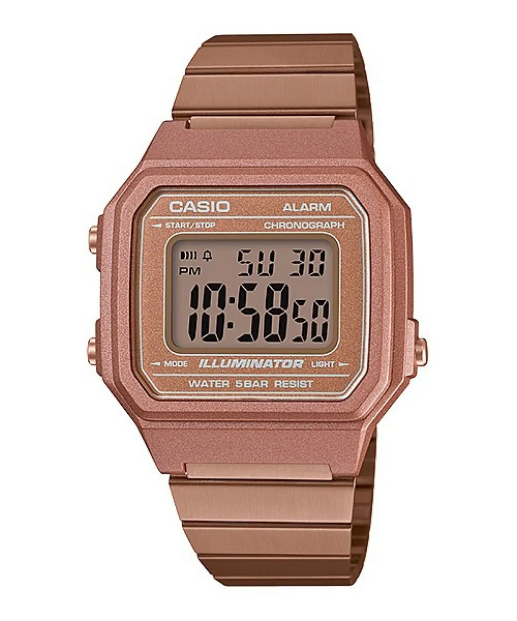 Casio Vintage Digital Stainless Steel Strap Unisex Watch B650WC-5A - view 1