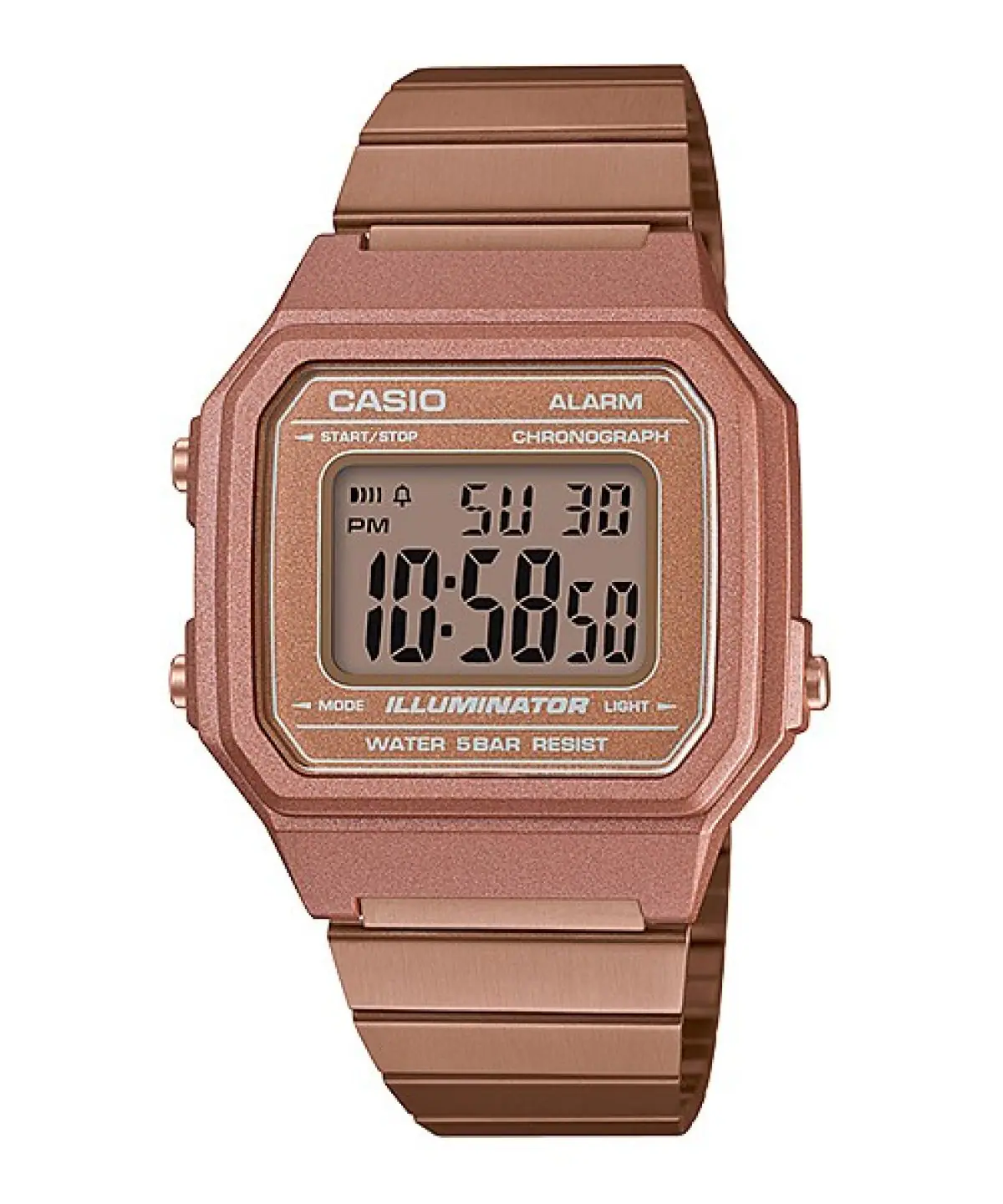 Casio Vintage Digital Stainless Steel Strap Unisex Watch B650WC-5A - view 1