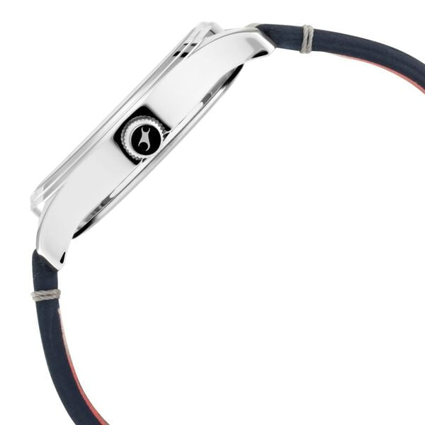 Fastrack I Love Me Silver Dial Blue Leather Strap Men's Watch - view 4