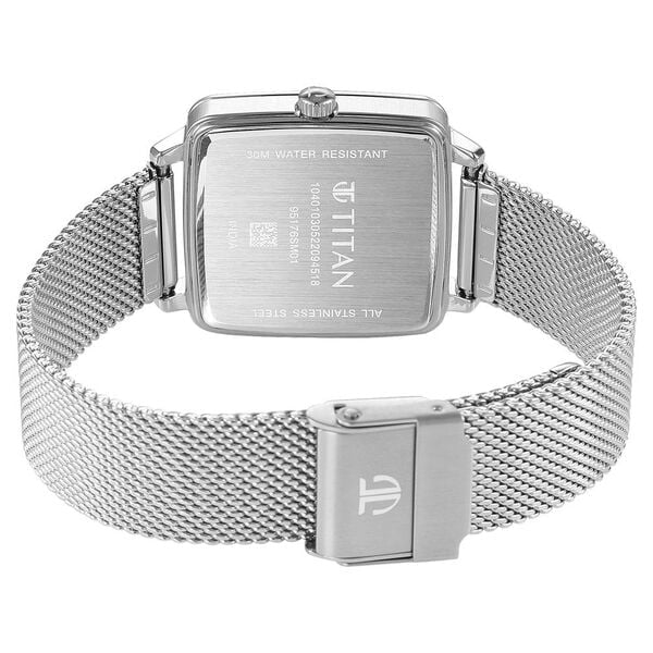Titan Avant Garde Silver Dial Stainless Steel Strap Women's Multifunction Watch 95176SM01 - view 5