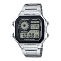 Casio Youth Black Digital Dial Silver Stainless Steel Strap Men's Watch AE-1200WHD-1AV - view 1