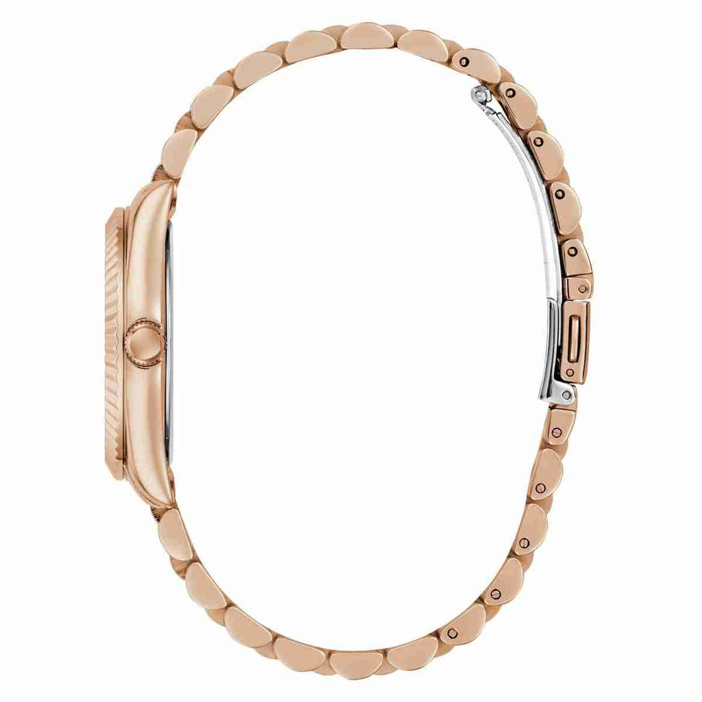 Guess White Dial Rose Gold-Tone Stainless Steel Strap Women's Watch GW0936L4 - view 2