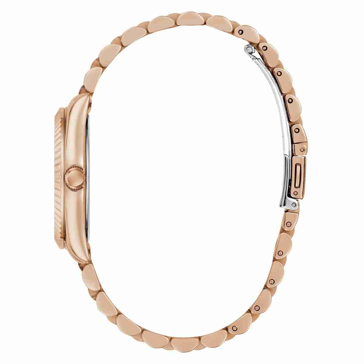 Guess White Dial Rose Gold-Tone Stainless Steel Strap Women's Watch GW0936L4 - view 2