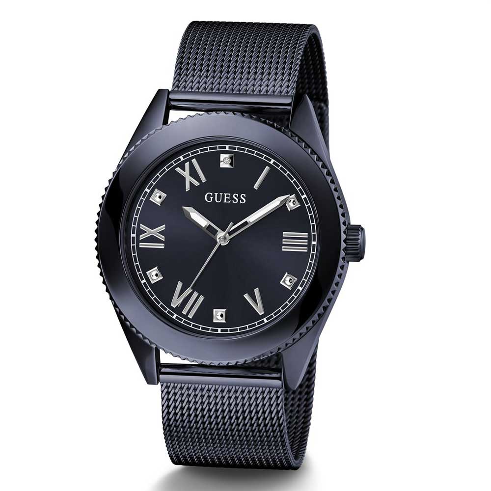 Guess Noble Black Dial Blue Stainless Steel Strap Men's Watch GW0495G3 - view 2