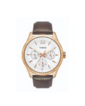 Timex Empera Multifunction White Dial Brown Strap Men's Watch TW0TG7600 - view 1