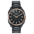 Sonata Poze Black Dial Black Metal Strap Men's Watch SP70087KM02 - view 1