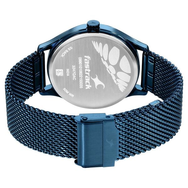 Fastrack Style Up Blue Dial Stainless Steel Mesh Strap Men's Watch - view 2