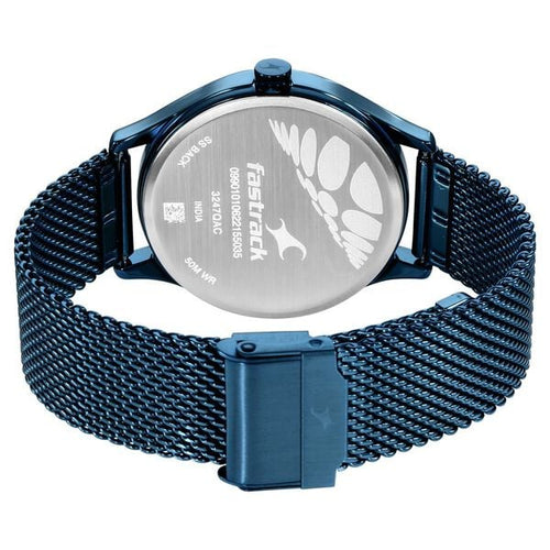 Fastrack Style Up Blue Dial Stainless Steel Mesh Strap Men's Watch - view 2