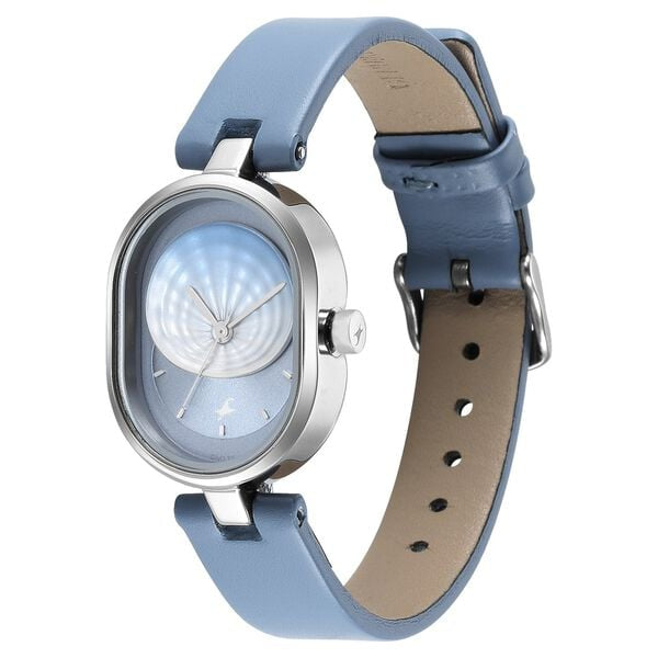 Fastrack Uptown Retreat Blue Dial Blue Leather Strap Women's Watch - view 2