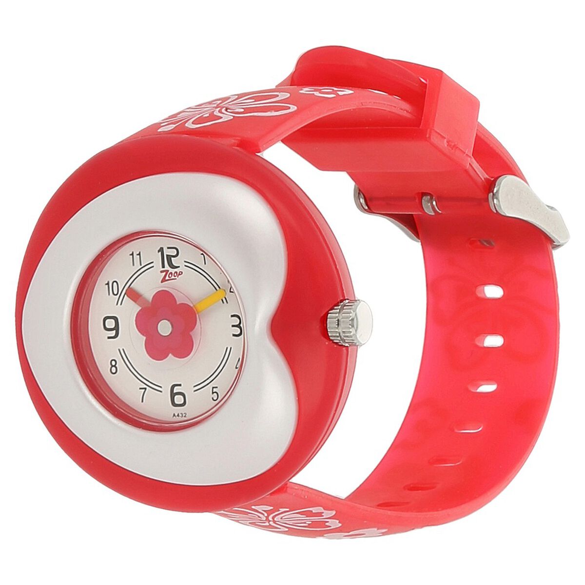 Zoop Silver Dial Flower Spinner Multicoloured Strap Kids' Watch C4007PP01 - view 2