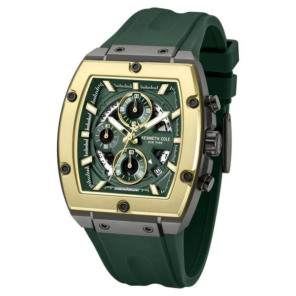 Kenneth Cole Multifunction Green Dial Green Silicone Strap Men's Watch KCWGO0067601MN - view 2