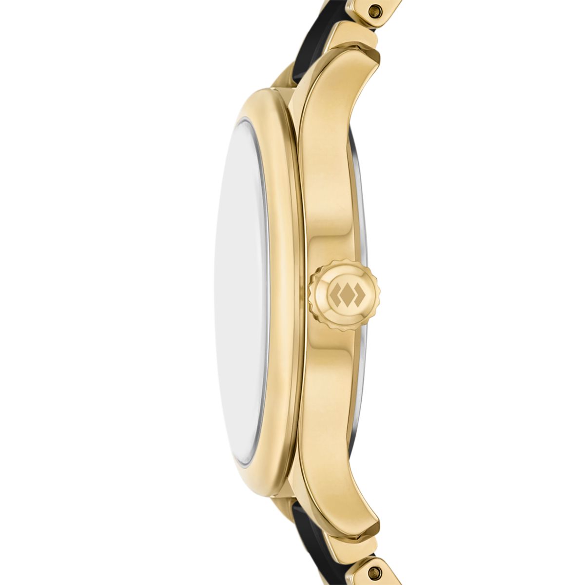 Fossil Gilmore Ceramic Black Dial Gold-Tone and Black Ceramic Strap Women's Watch CE1132 - view 3