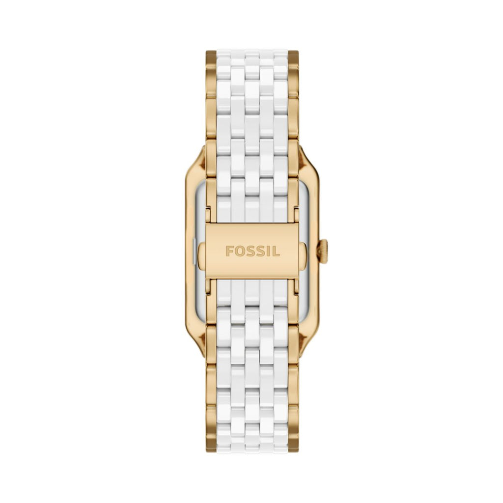 Fossil Raquel Ceramic White Dial Gold-Tone and White Ceramic Strap Women's Watch CE1136 - view 2