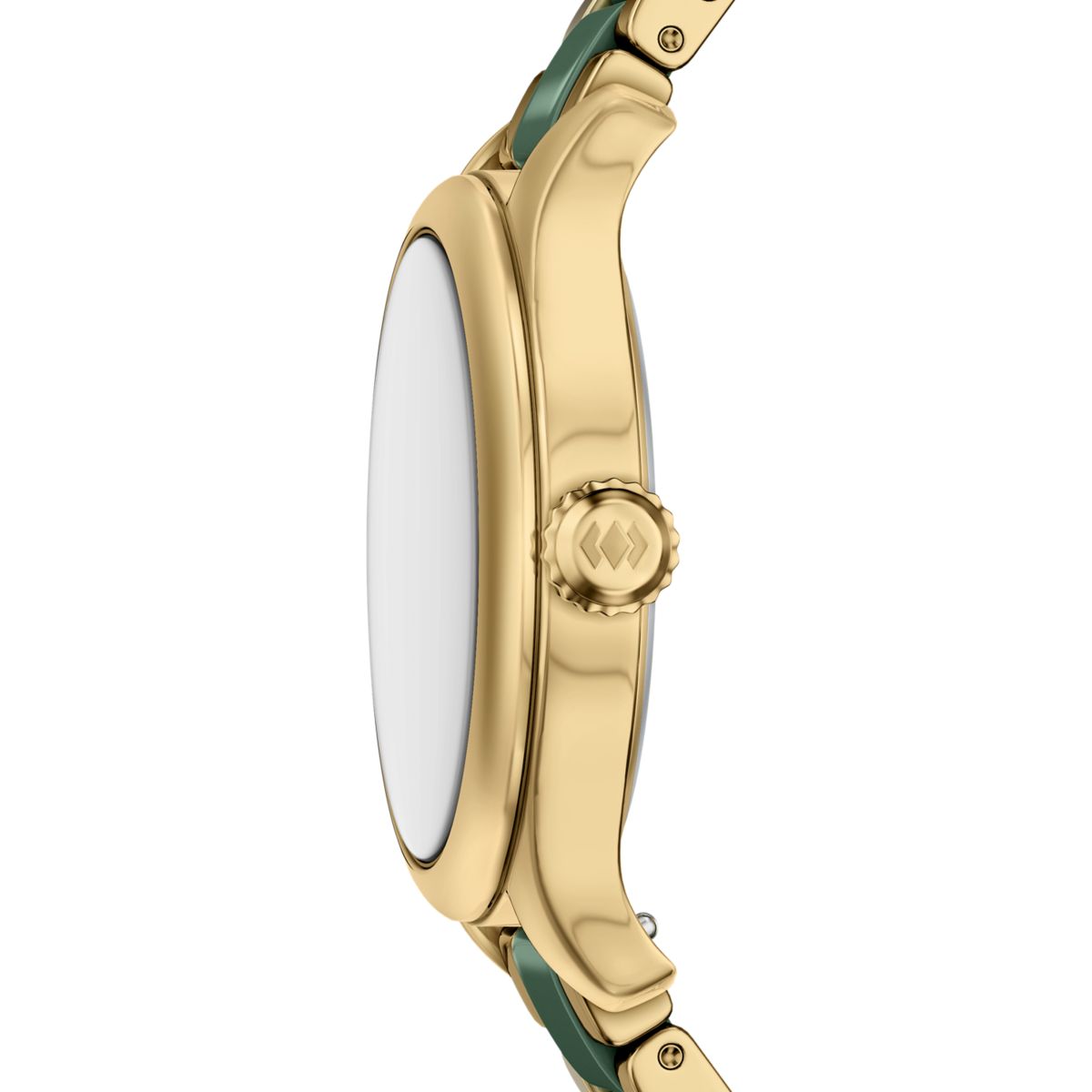 Fossil Gilmore Ceramic Green Dial Gold-Tone and Green Ceramic Strap Women's Watch CE1138 - view 3