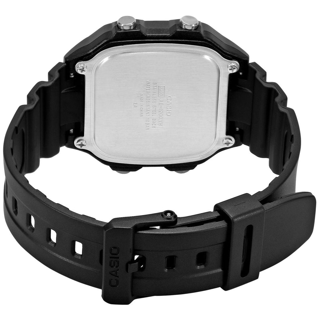 Casio Youth Black Digital Dial Black Resin Strap Men's Watch AE-1200WH-1AV - view 5