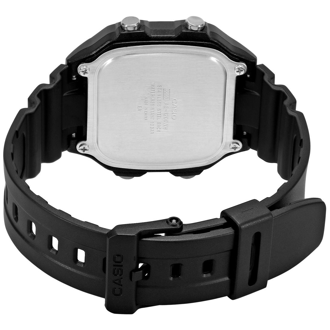 Casio Youth Black Digital Dial Black Resin Strap Men's Watch AE-1200WH-1AV - view 5