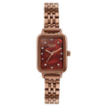Sonata Poze Mother of Pearl Dial Brown Metal Strap Women's Watch SP80133QM01 - view 1