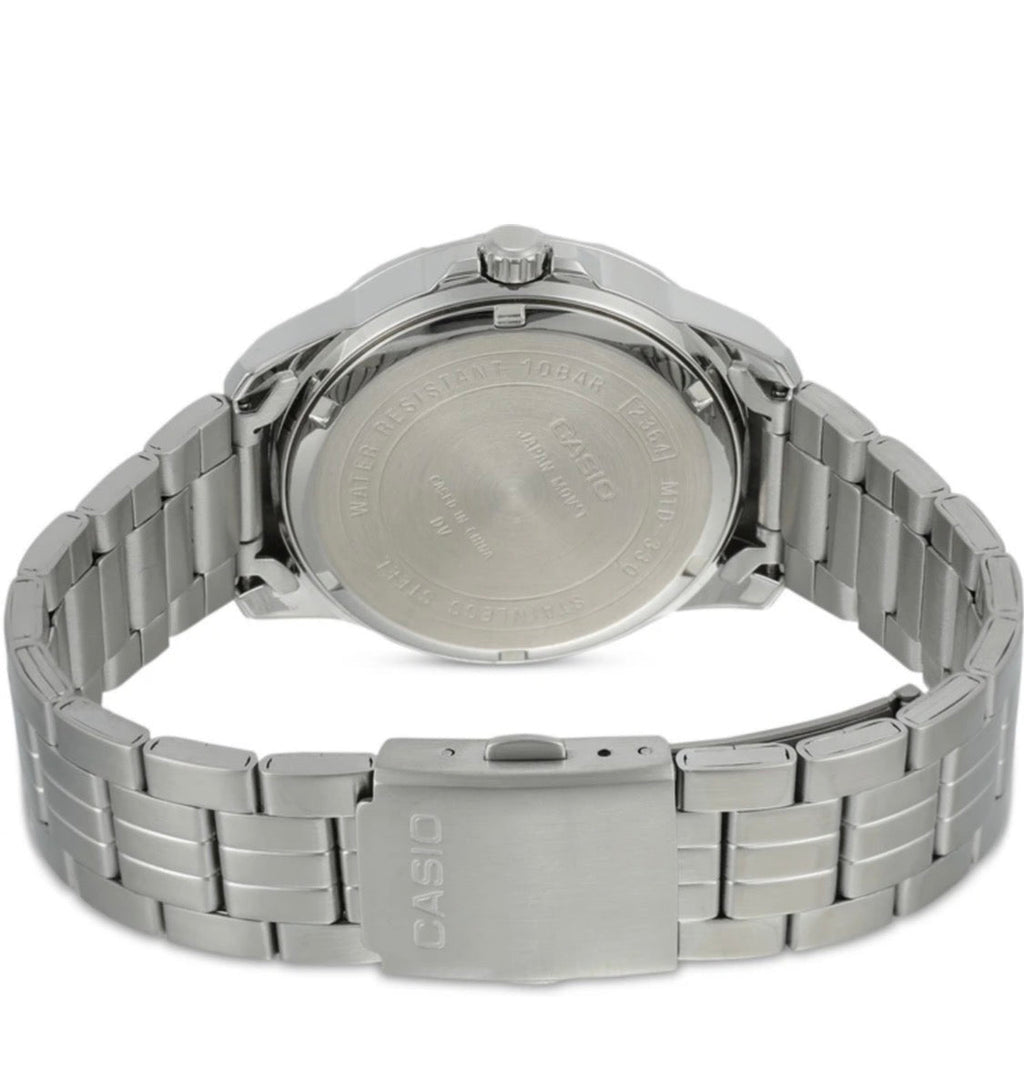Casio Enticer Black Dial Silver Steel Strap Men's Chronograph Watch MTD-330D-1A3VDF - view 4